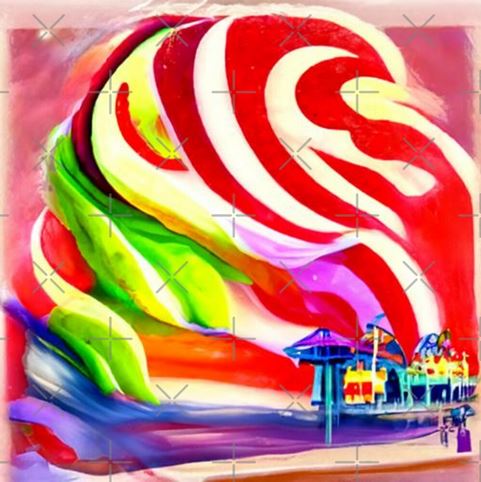 Santa Monica Pier - Candy Wonderland by Christine aka stine1